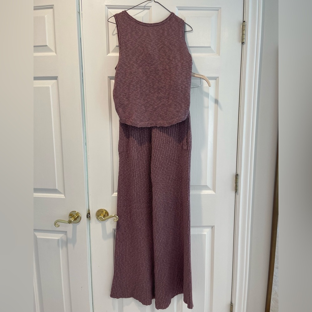 Free People Adelaide sweater set XS purple